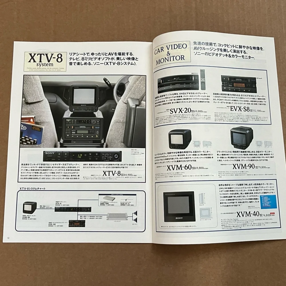 1991 Sony car stereo brochure